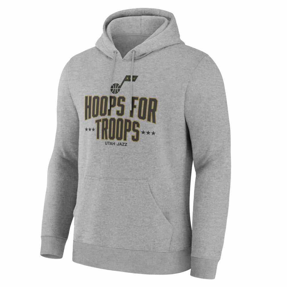 Utah Jazz Hoops For Troops Hoodie Gray - NBA