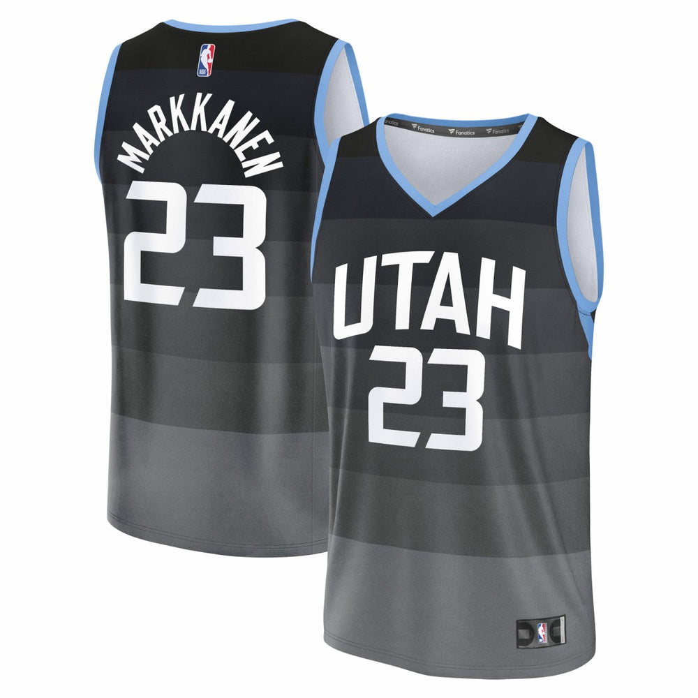 Lauri Markkanen Utah Jazz 2025/26 City Edition Fast Break Jersey Black - NBA