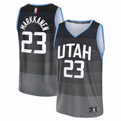 Lauri Markkanen Utah Jazz 2025/26 City Edition Fast Break Jersey Black - NBA