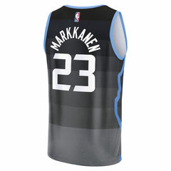 Lauri Markkanen Utah Jazz 2025/26 City Edition Fast Break Jersey Black - NBA