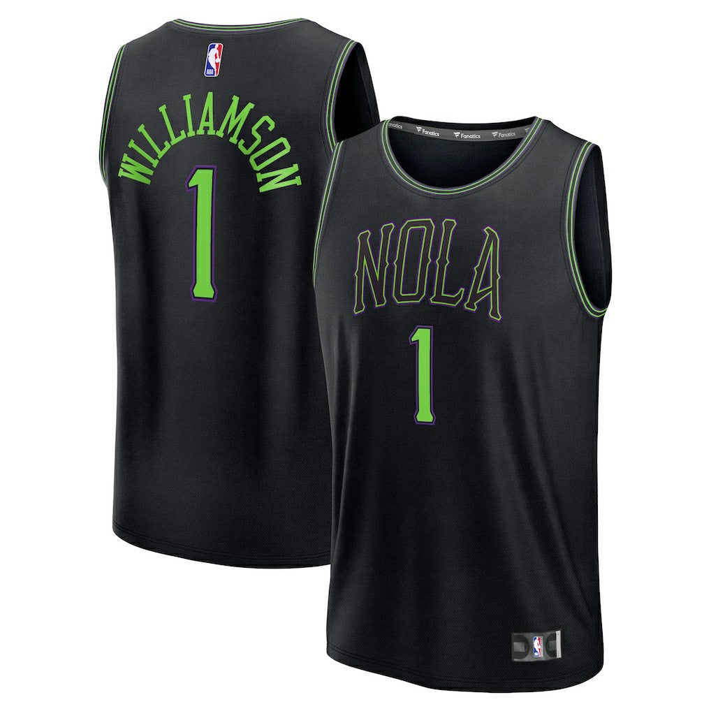 Zion Williamson New Orleans Pelicans 2025/26 City Edition Fast Break Jersey Black - NBA