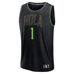 Zion Williamson New Orleans Pelicans 2025/26 City Edition Fast Break Jersey Black - NBA