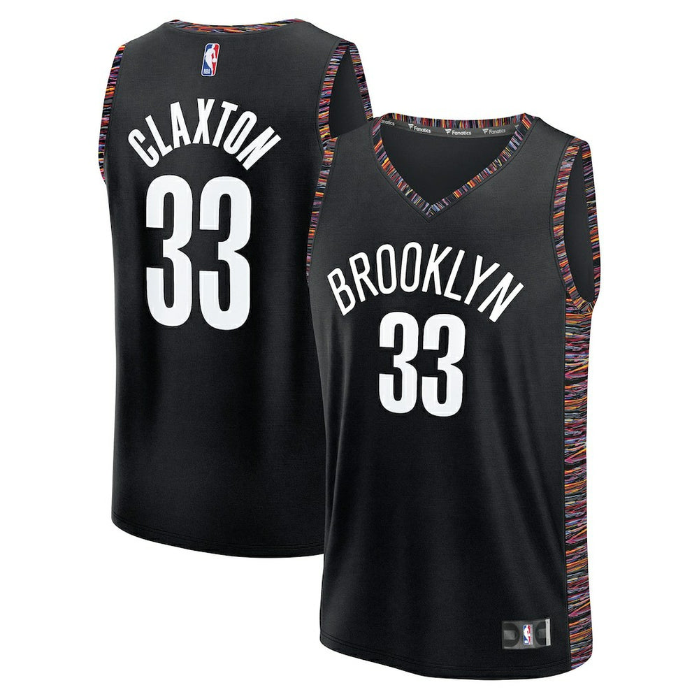 Nic Claxton Brooklyn Nets 2025/26 City Edition Fast Break Jersey Black - NBA