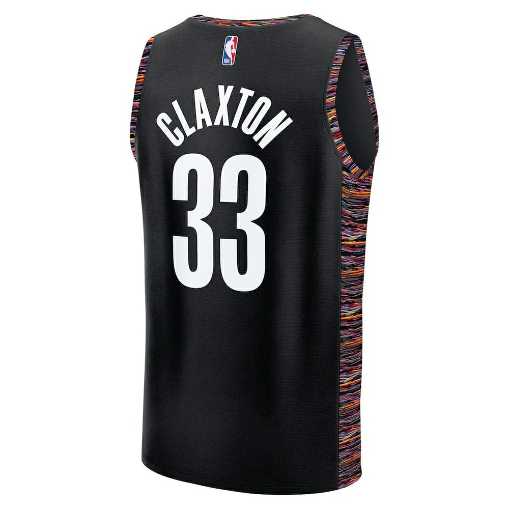 Nic Claxton Brooklyn Nets 2025/26 City Edition Fast Break Jersey Black - NBA