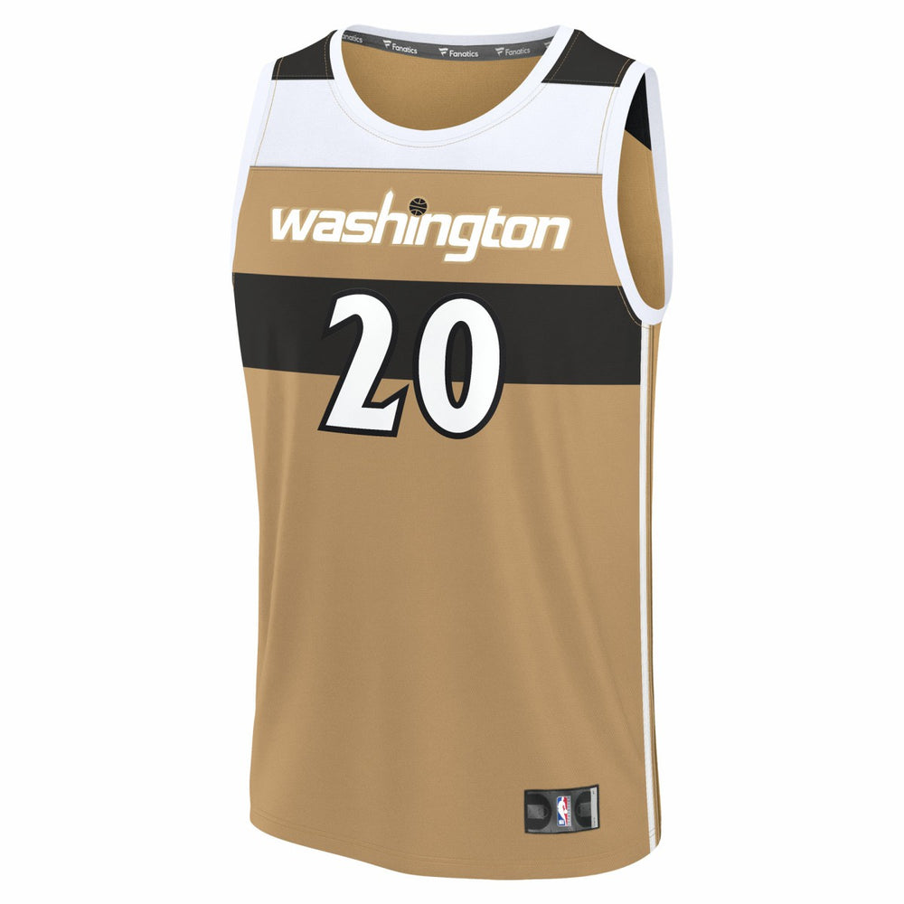 Alex Sarr Washington Wizards 2025/26 City Edition Fast Break Jersey Gold - NBA