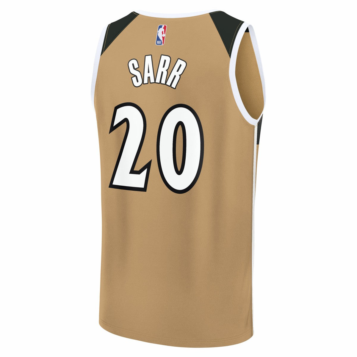 Alex Sarr Washington Wizards 2025/26 City Edition Fast Break Jersey Gold - NBA