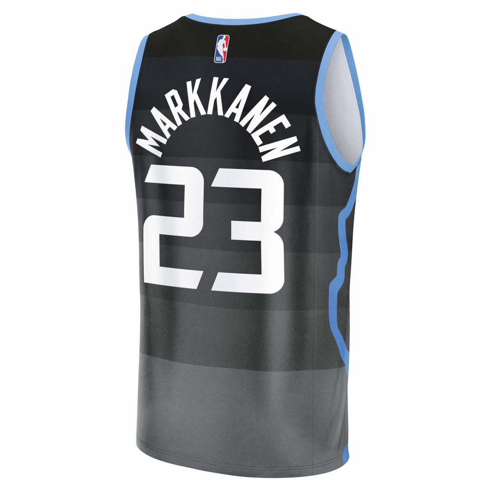 Lauri Markkanen Utah Jazz Youth 2025/26 City Edition Fastbreak Jersey Black - NBA