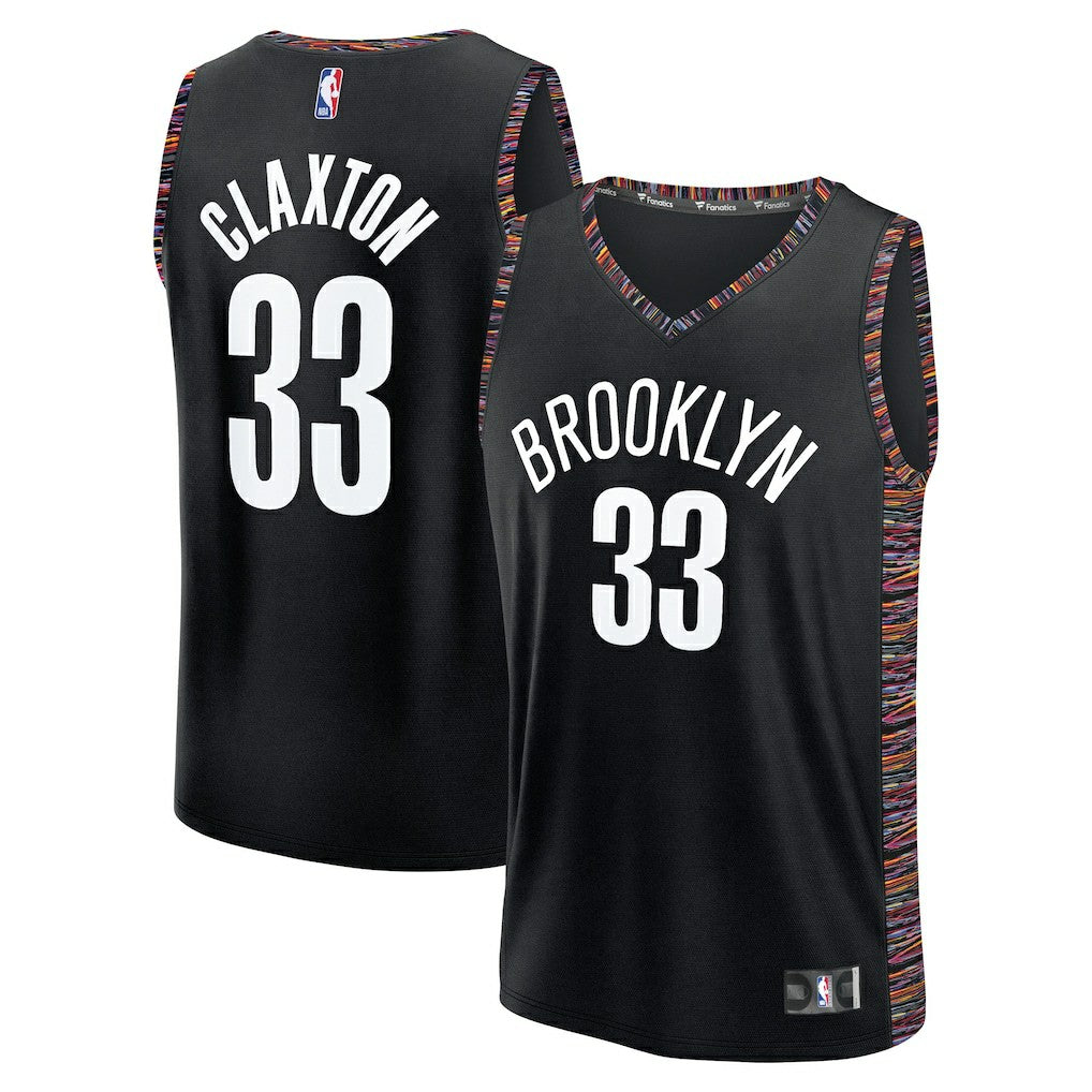 Nic Claxton Brooklyn Nets Youth 2025/26 City Edition Fastbreak Jersey Black - NBA