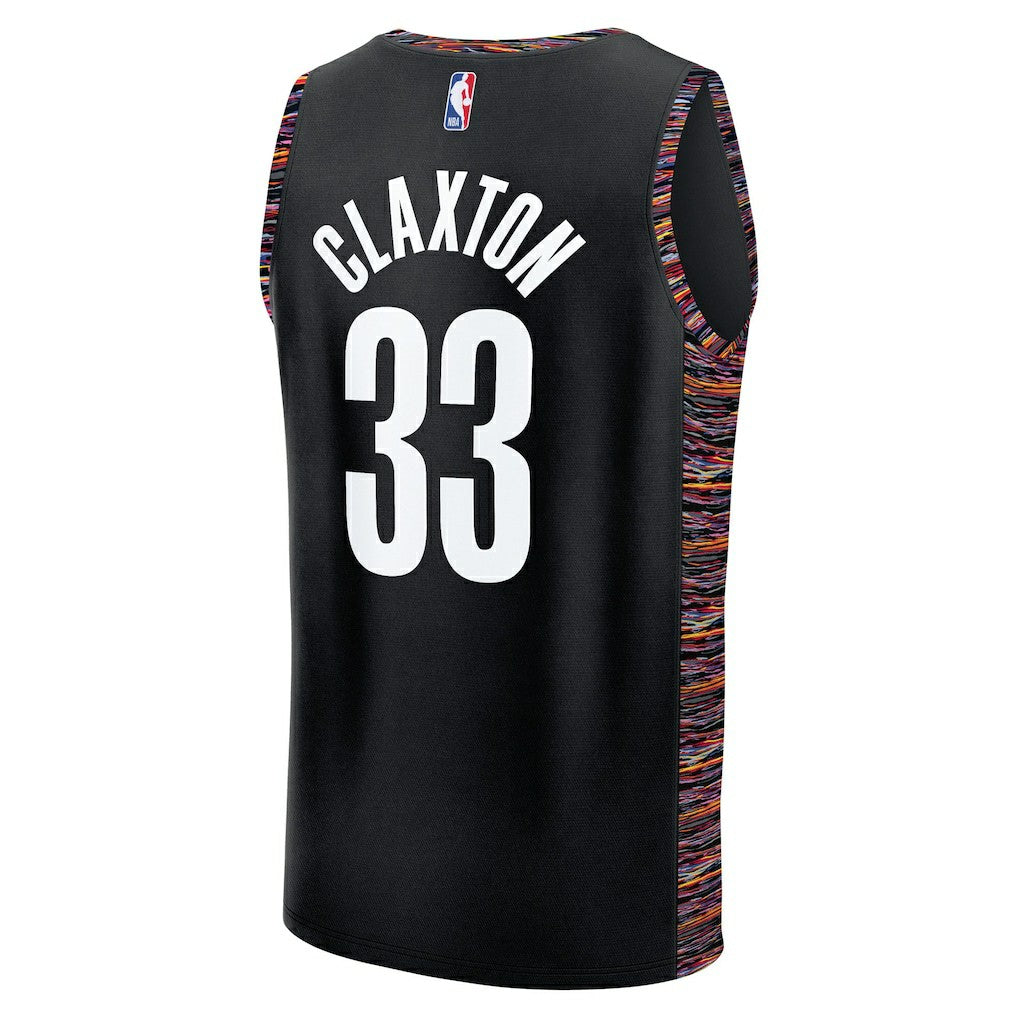 Nic Claxton Brooklyn Nets Youth 2025/26 City Edition Fastbreak Jersey Black - NBA