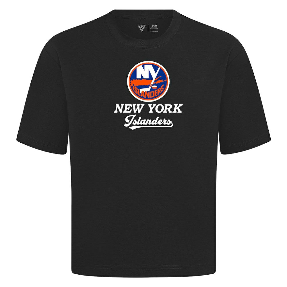 New York Islanders Levelwear Team Surge Luxe Signature Knit T-Shirt - Black - NHL