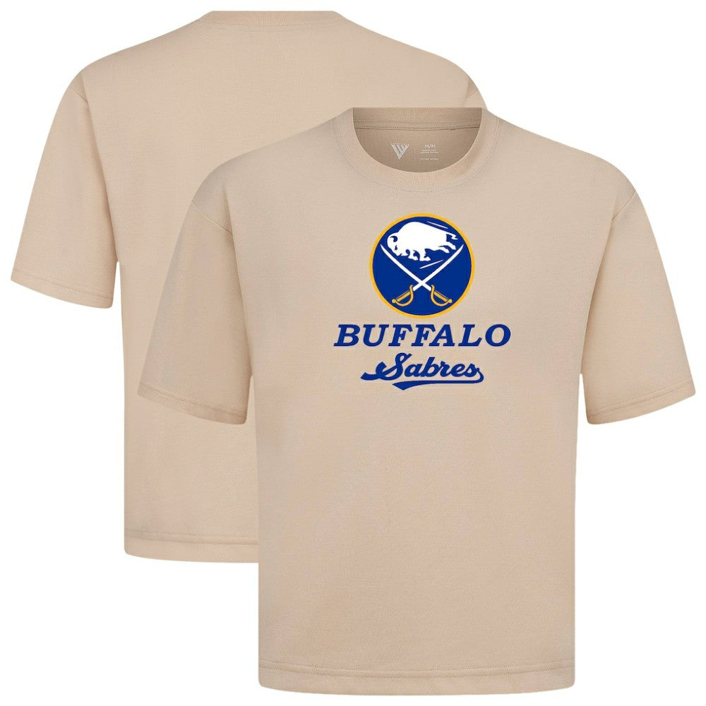Buffalo Sabres Levelwear Team Surge Luxe Signature Knit T-Shirt - Khaki - NHL