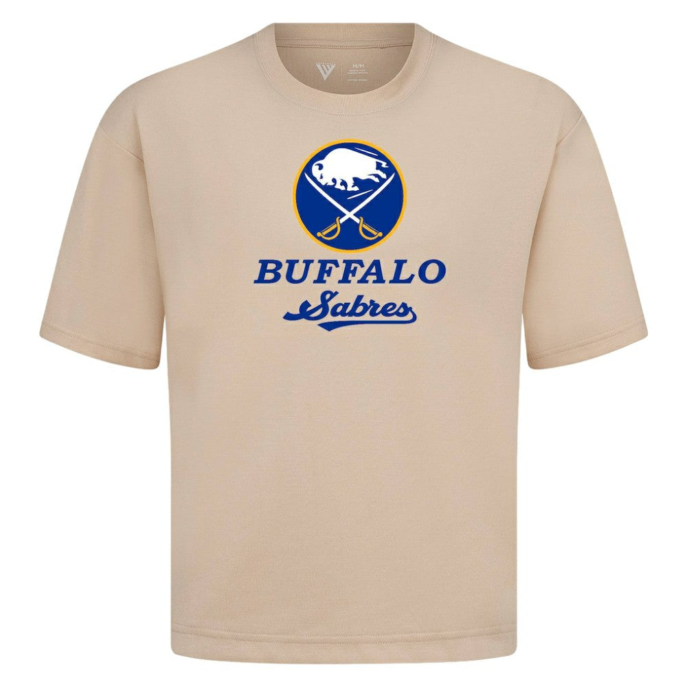 Buffalo Sabres Levelwear Team Surge Luxe Signature Knit T-Shirt - Khaki - NHL