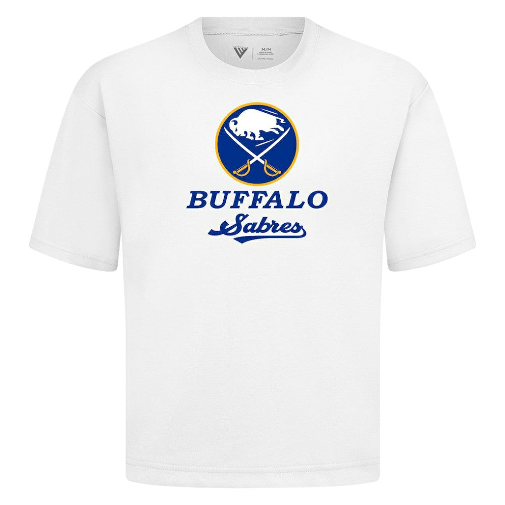 Buffalo Sabres Levelwear Team Surge Luxe Signature Knit T-Shirt - White - NHL