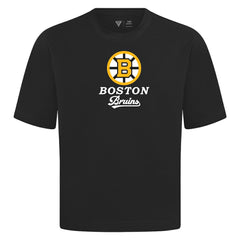 Boston Bruins Levelwear Team Surge Luxe Signature Knit T-Shirt - Black - NHL