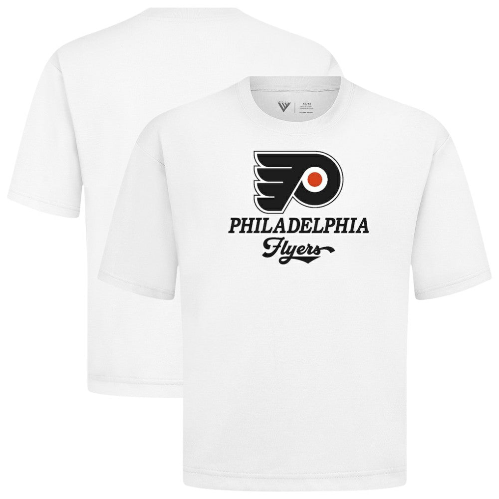 Philadelphia Flyers Levelwear Team Surge Luxe Signature Knit T-Shirt - White - NHL