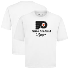 Philadelphia Flyers Levelwear Team Surge Luxe Signature Knit T-Shirt - White - NHL