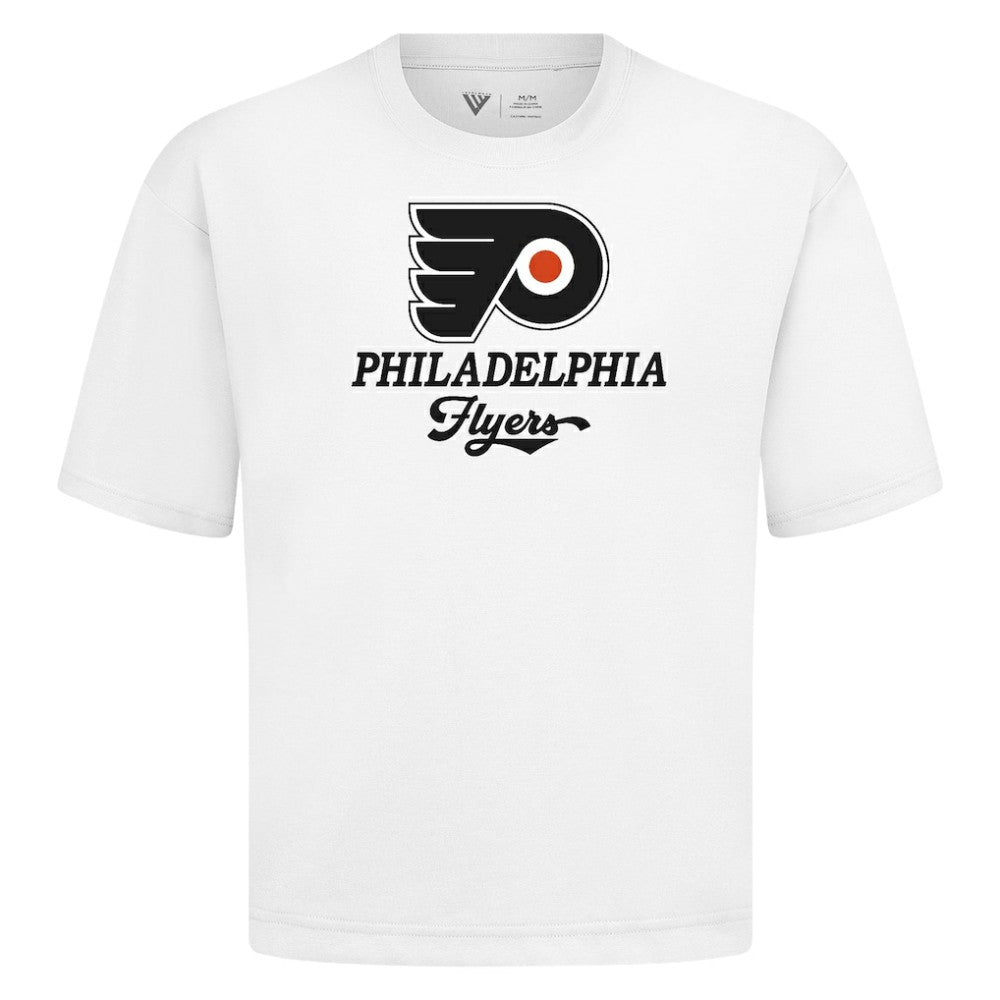 Philadelphia Flyers Levelwear Team Surge Luxe Signature Knit T-Shirt - White - NHL