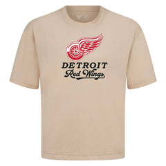 Detroit Red Wings Levelwear Team Surge Luxe Signature Knit T-Shirt - Khaki - NHL