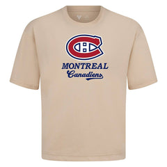 Montreal Canadiens Levelwear Team Surge Luxe Signature Knit T-Shirt - Khaki - NHL