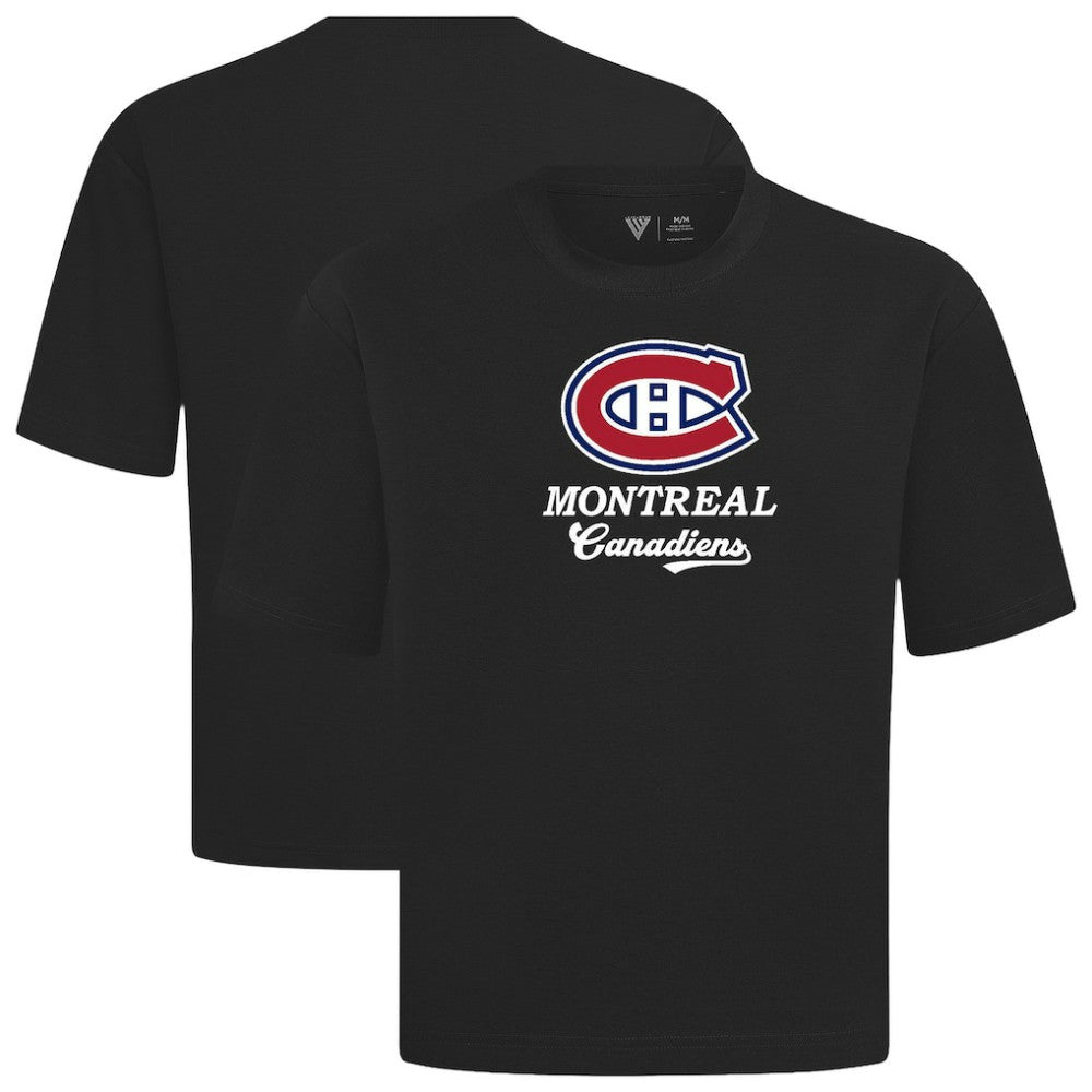 Montreal Canadiens Levelwear Team Surge Luxe Signature Knit T-Shirt - Black - NHL