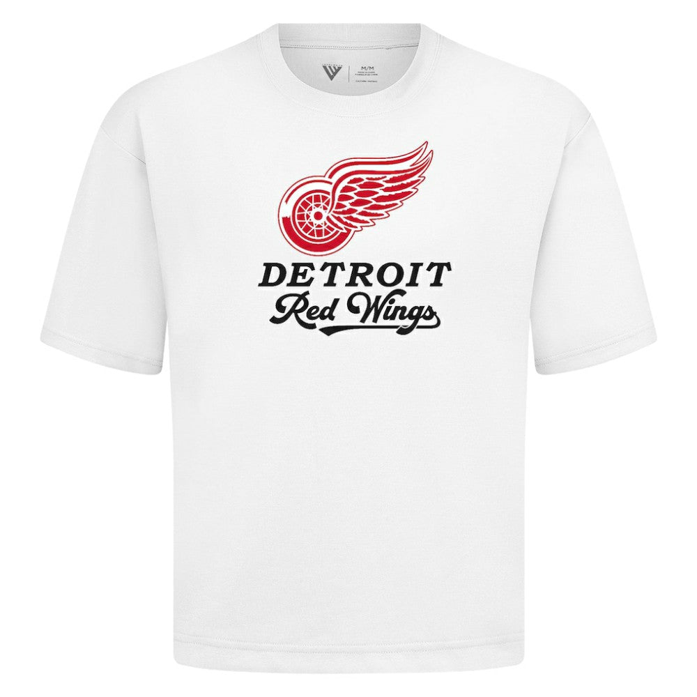 Detroit Red Wings Levelwear Team Surge Luxe Signature Knit T-Shirt - White - NHL