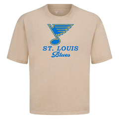 St. Louis Blues Levelwear Team Surge Luxe Signature Knit T-Shirt - Khaki - NHL
