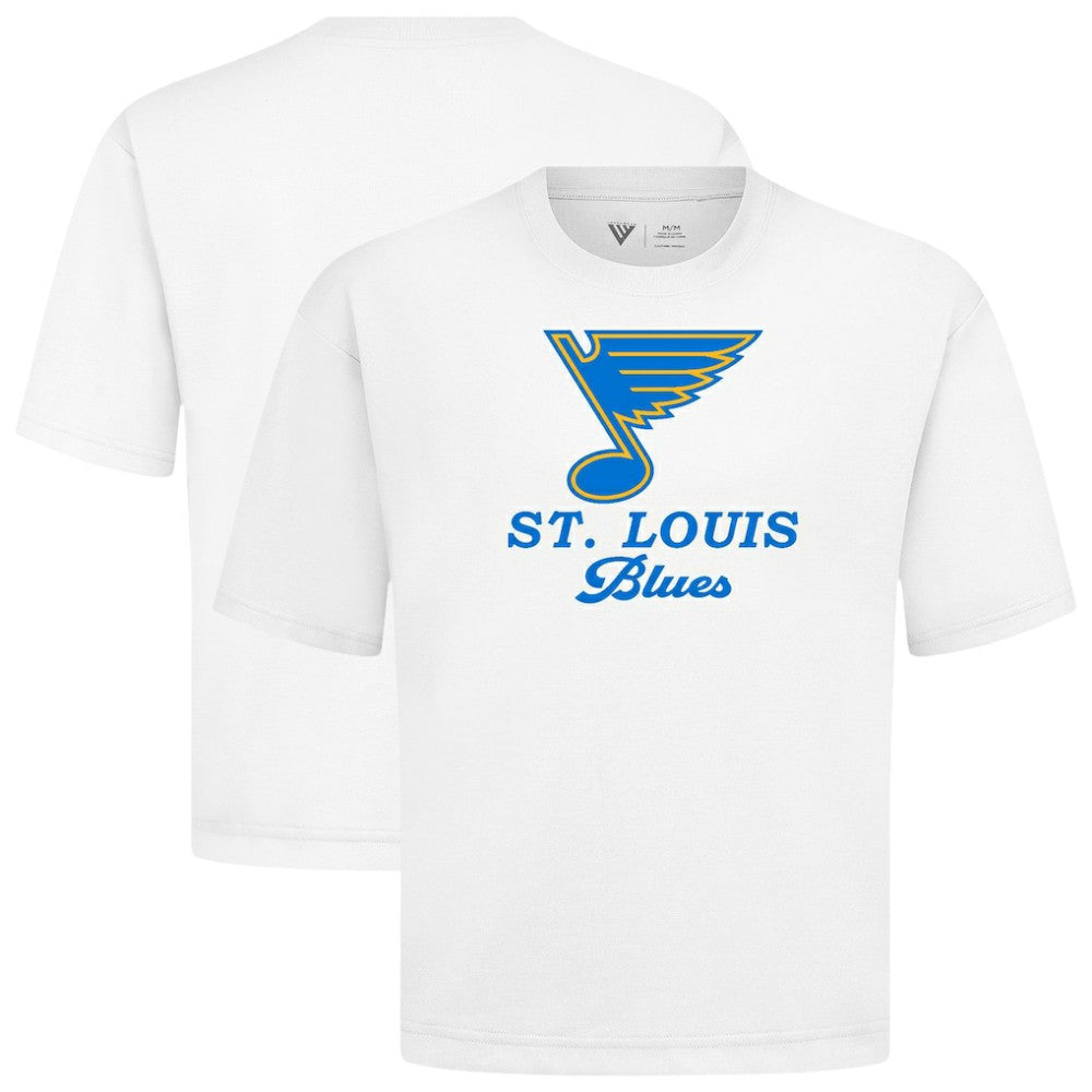 St. Louis Blues Levelwear Team Surge Luxe Signature Knit T-Shirt - White - NHL
