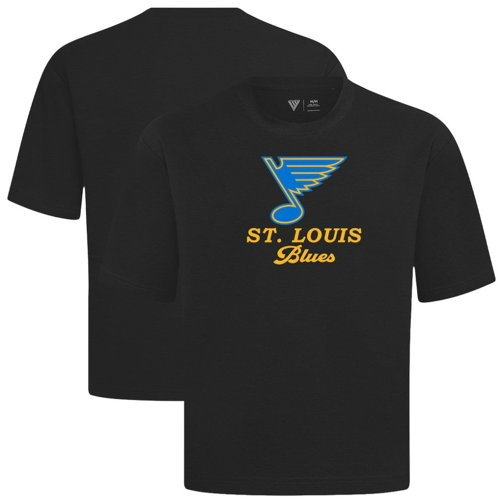 St. Louis Blues Levelwear Team Surge Luxe Signature Knit T-Shirt - Black - NHL
