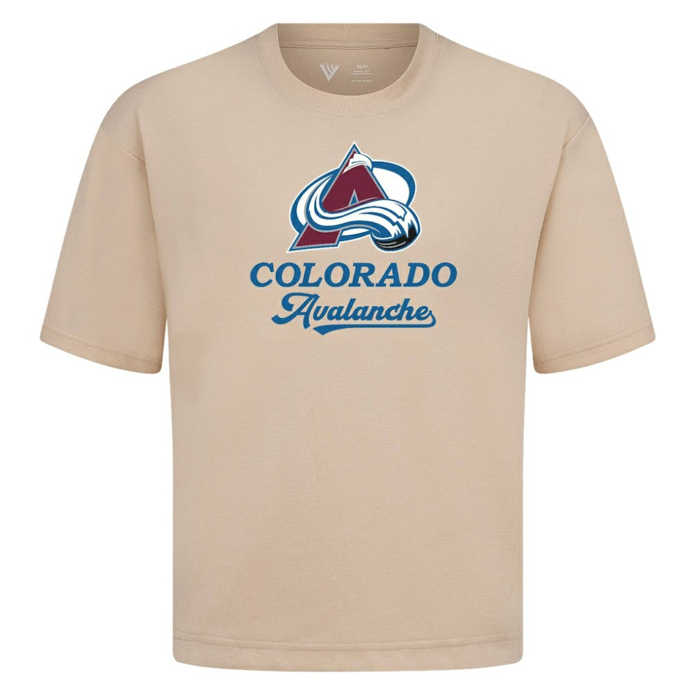 Colorado Avalanche Levelwear Team Surge Luxe Signature Knit T-Shirt - Khaki - NHL
