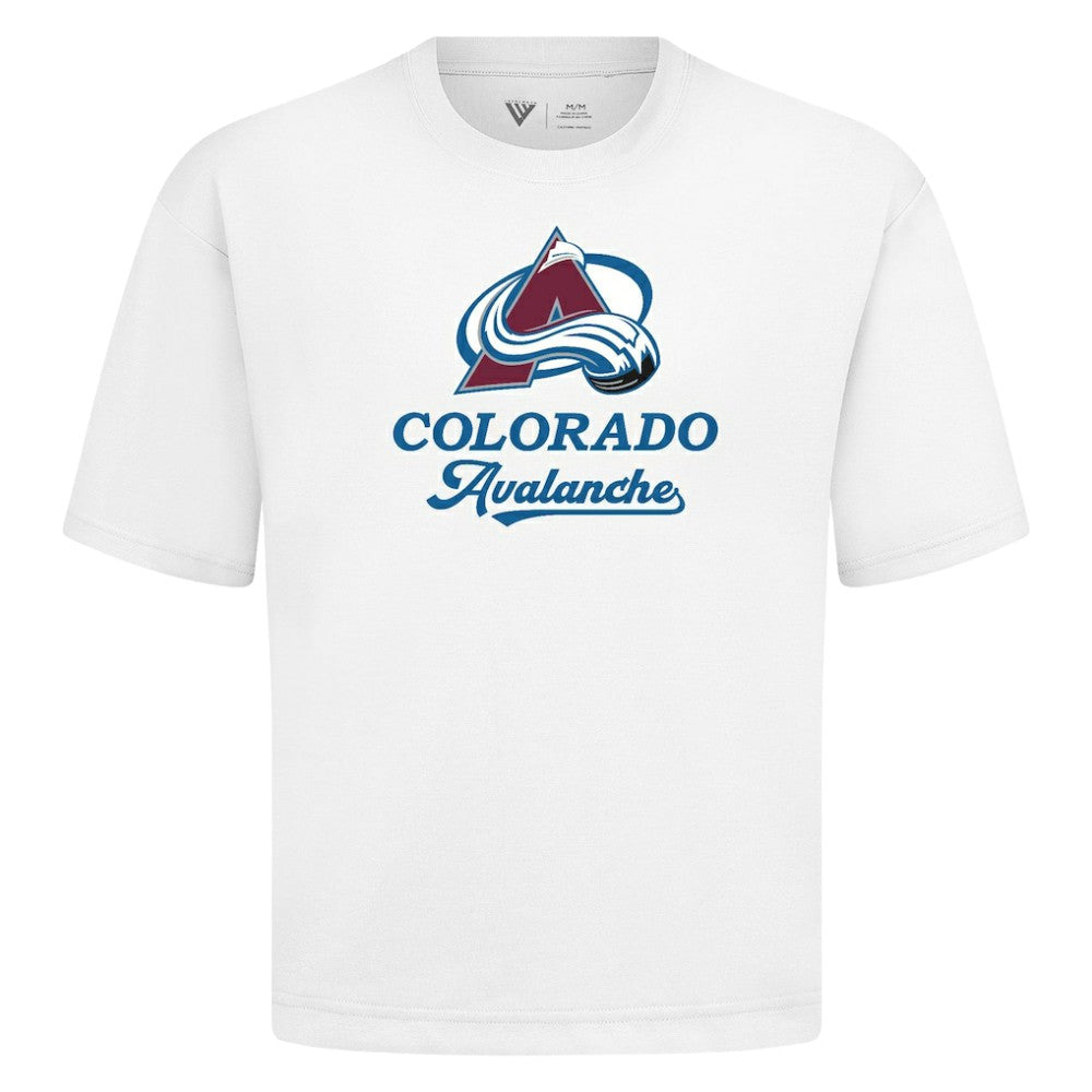 Colorado Avalanche Levelwear Team Surge Luxe Signature Knit T-Shirt - White - NHL