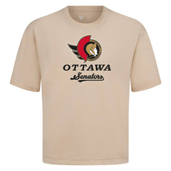 Ottawa Senators Levelwear Team Surge Luxe Signature Knit T-Shirt - Khaki - NHL