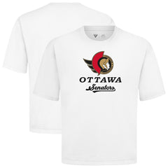 Ottawa Senators Levelwear Team Surge Luxe Signature Knit T-Shirt - White - NHL