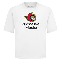 Ottawa Senators Levelwear Team Surge Luxe Signature Knit T-Shirt - White - NHL
