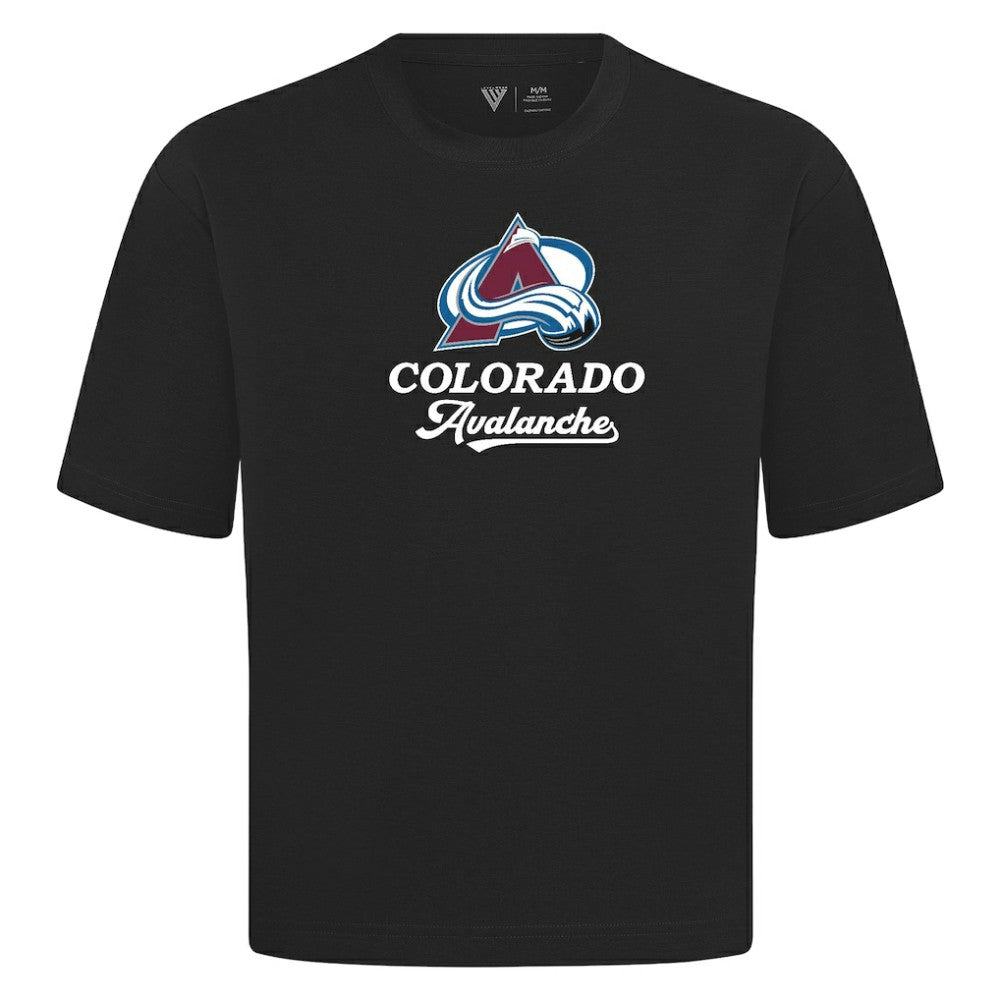 Colorado Avalanche Levelwear Team Surge Luxe Signature Knit T-Shirt - Black - NHL