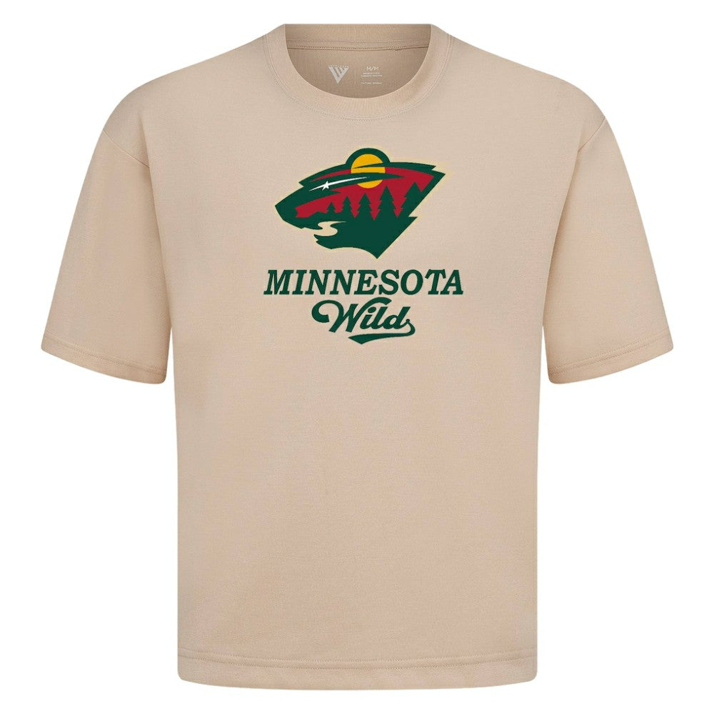 Minnesota Wild Levelwear Team Surge Luxe Signature Knit T-Shirt - Khaki - NHL