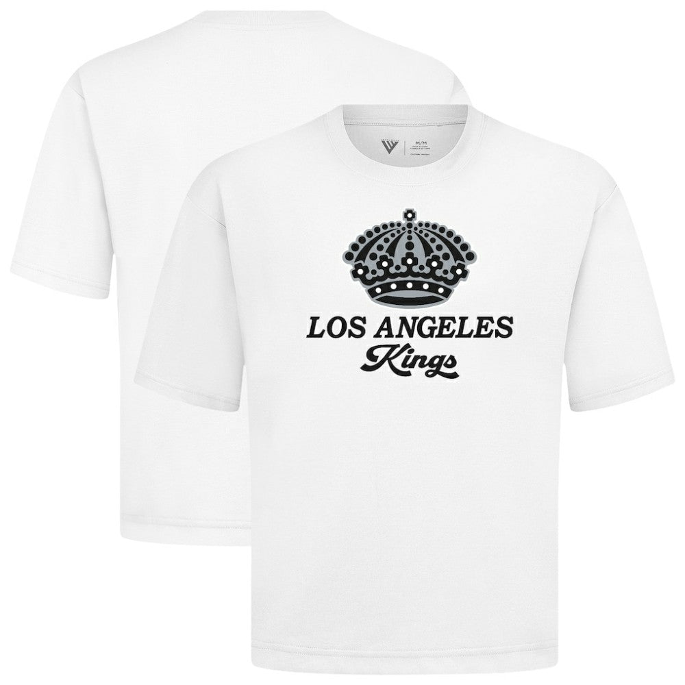Los Angeles Kings Levelwear Team Surge Luxe Signature Knit T-Shirt - White - NHL