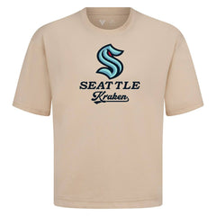 Seattle Kraken Levelwear Team Surge Luxe Signature Knit T-Shirt - Khaki - NHL