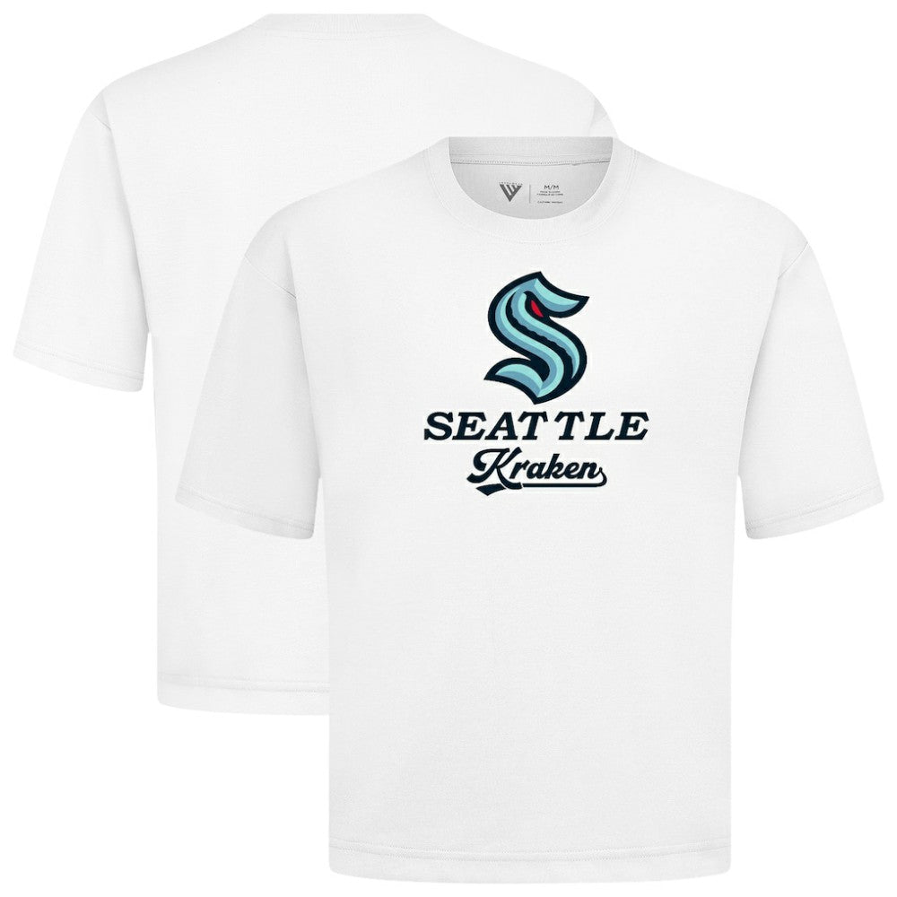 Seattle Kraken Levelwear Team Surge Luxe Signature Knit T-Shirt - White - NHL