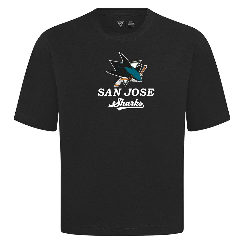 San Jose Sharks Levelwear Team Surge Luxe Signature Knit T-Shirt - Black - NHL
