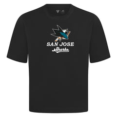 San Jose Sharks Levelwear Team Surge Luxe Signature Knit T-Shirt - Black - NHL