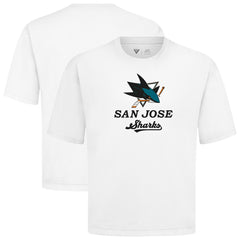 San Jose Sharks Levelwear Team Surge Luxe Signature Knit T-Shirt - White - NHL