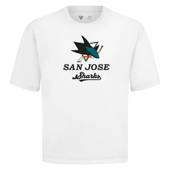 San Jose Sharks Levelwear Team Surge Luxe Signature Knit T-Shirt - White - NHL