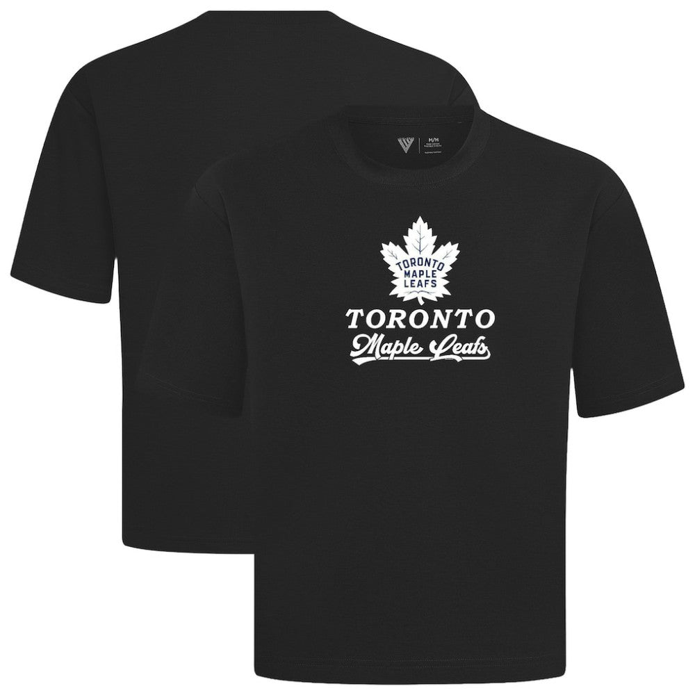 Toronto Maple Leafs Levelwear Team Surge Luxe Signature Knit T-Shirt - Black - NHL