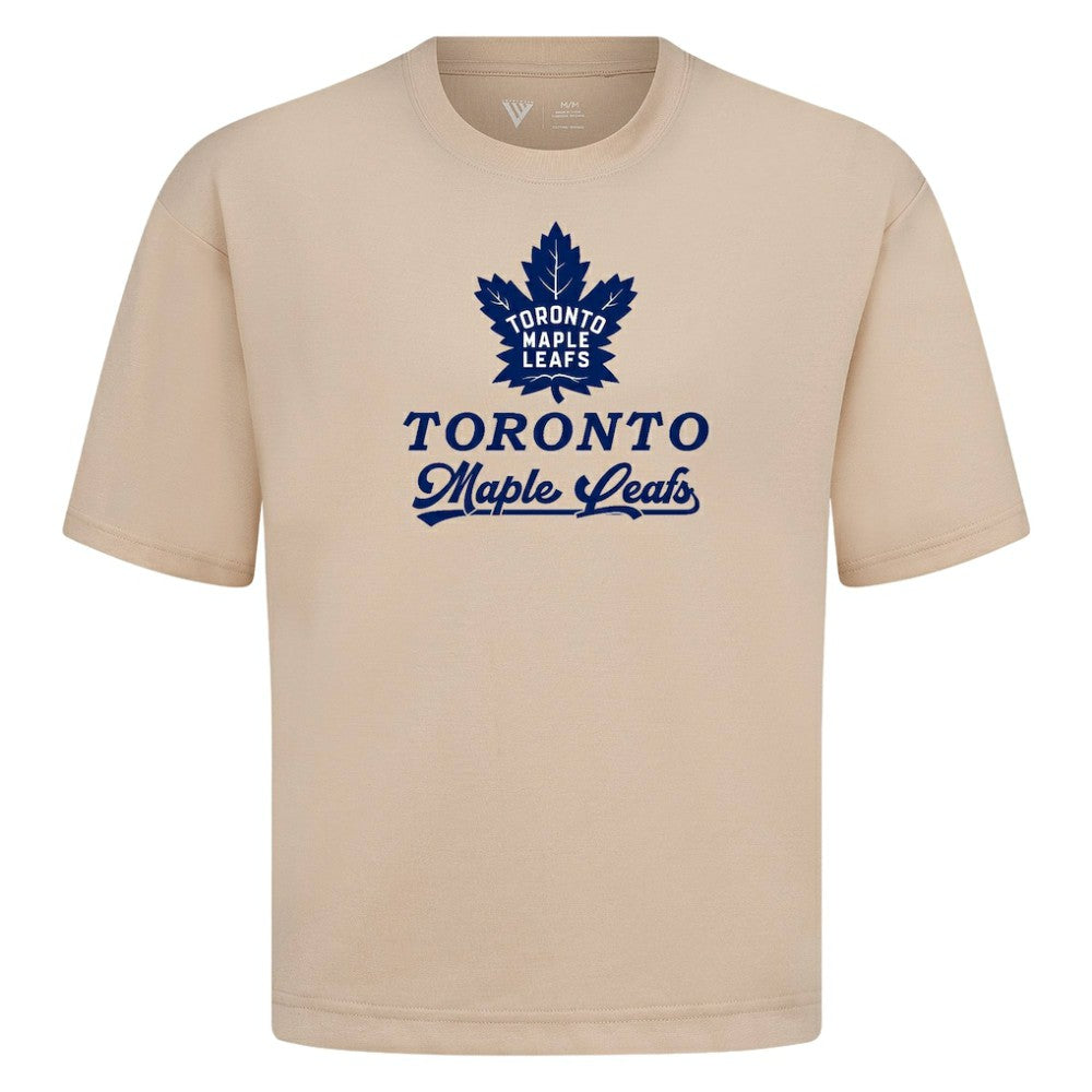 Toronto Maple Leafs Levelwear Team Surge Luxe Signature Knit T-Shirt - Khaki - NHL