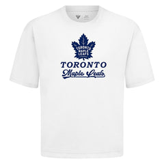 Toronto Maple Leafs Levelwear Team Surge Luxe Signature Knit T-Shirt - White - NHL