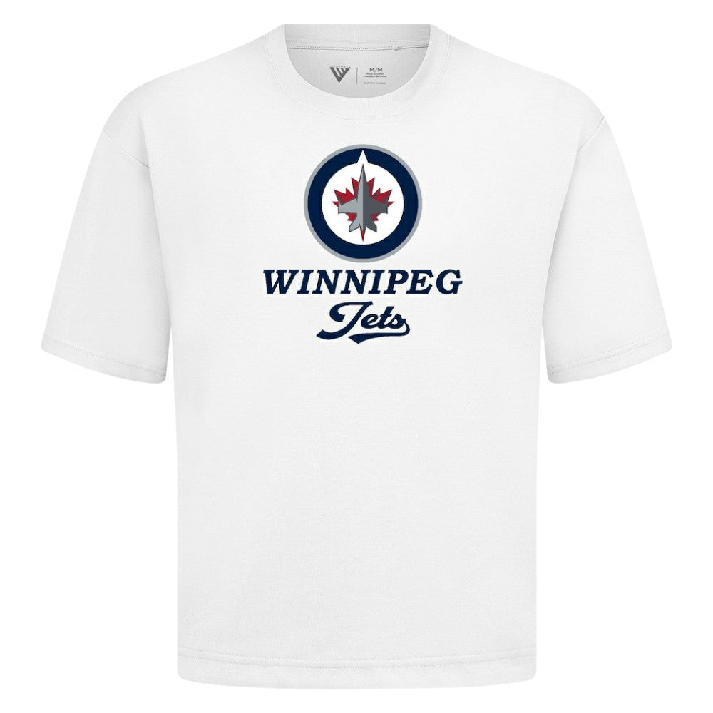 Winnipeg Jets Levelwear Team Surge Luxe Signature Knit T-Shirt - White - NHL