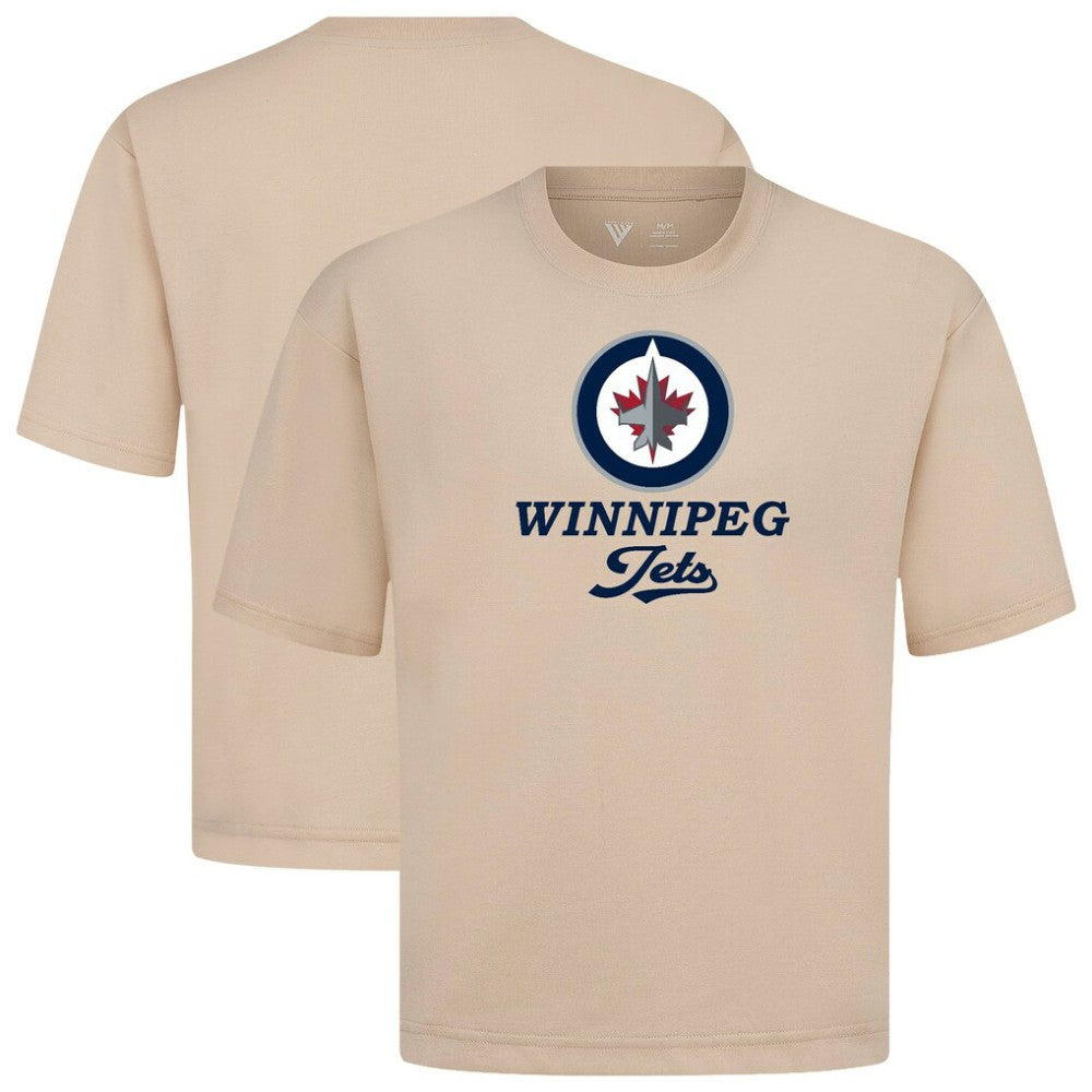 Winnipeg Jets Levelwear Team Surge Luxe Signature Knit T-Shirt - Khaki - NHL