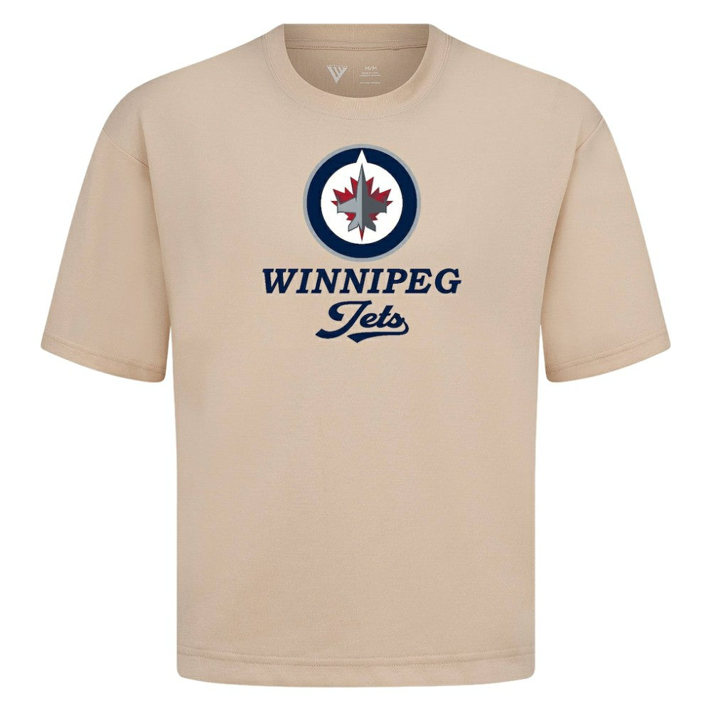 Winnipeg Jets Levelwear Team Surge Luxe Signature Knit T-Shirt - Khaki - NHL