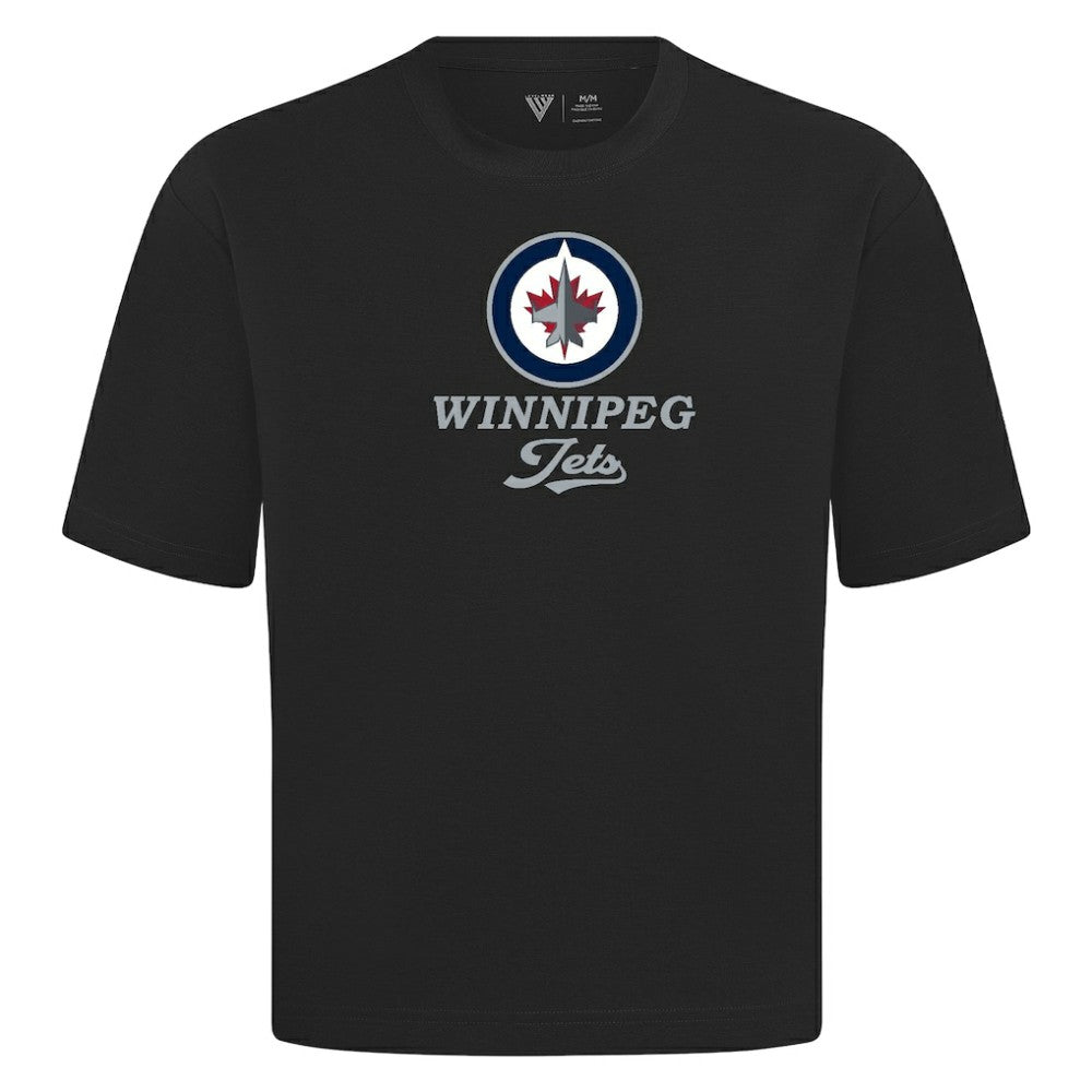 Winnipeg Jets Levelwear Team Surge Luxe Signature Knit T-Shirt - Black - NHL