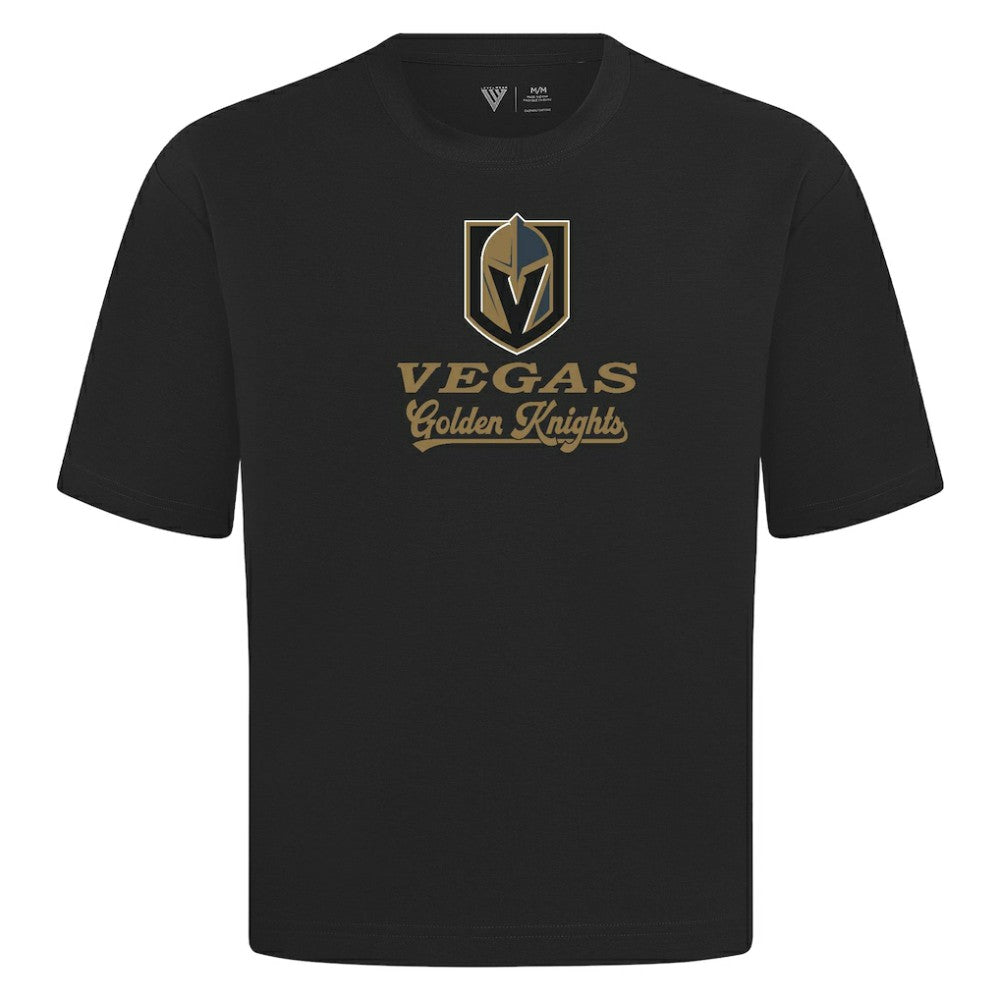 Vegas Golden Knights Levelwear Team Surge Luxe Signature Knit T-Shirt - Black - NHL